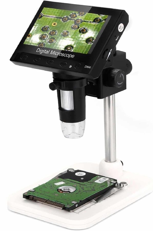 Mikroskop med LCD-skærm og USB